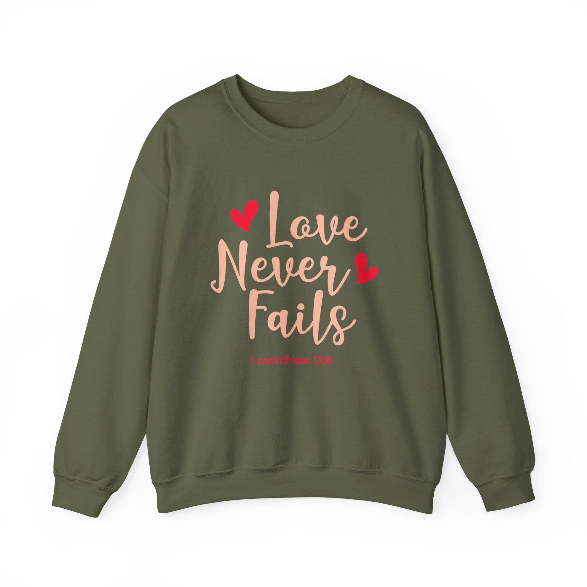 L’amour n’échoue jamais Sweatshirt unisexe 