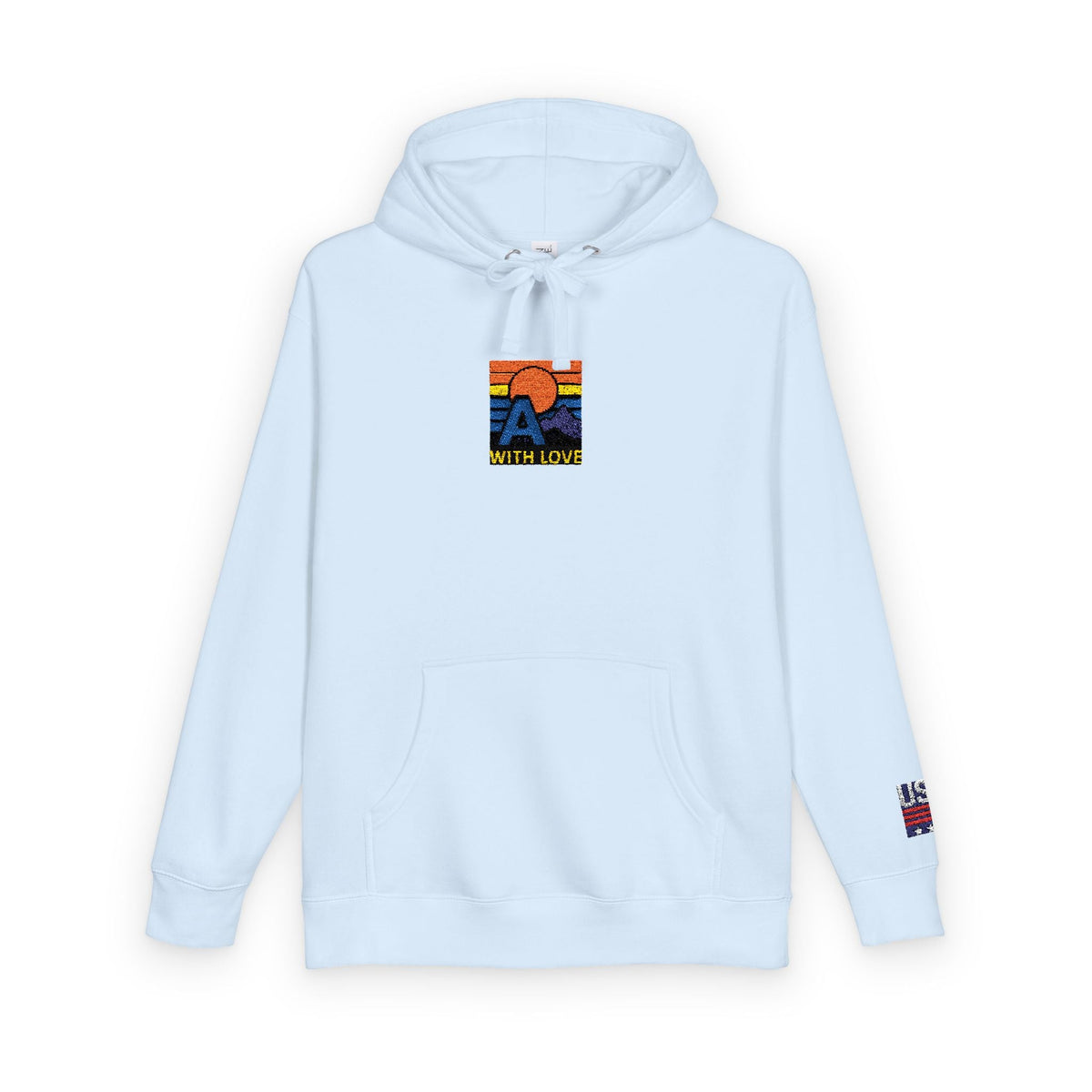 Colorful Mountain Unisex Fleece Hoodie, Cozy Sweatshirt, Casual Outfit, Gift for Nature Lovers, Fall Fashion Printify