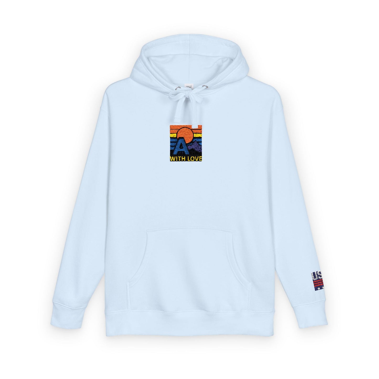 Colorful Mountain Unisex Fleece Hoodie, Cozy Sweatshirt, Casual Outfit, Gift for Nature Lovers, Fall Fashion Printify