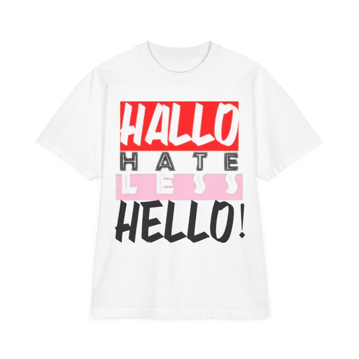 Hate Less Unisex Drop-Shoulder T-Shirt - Trendy Casual Wear