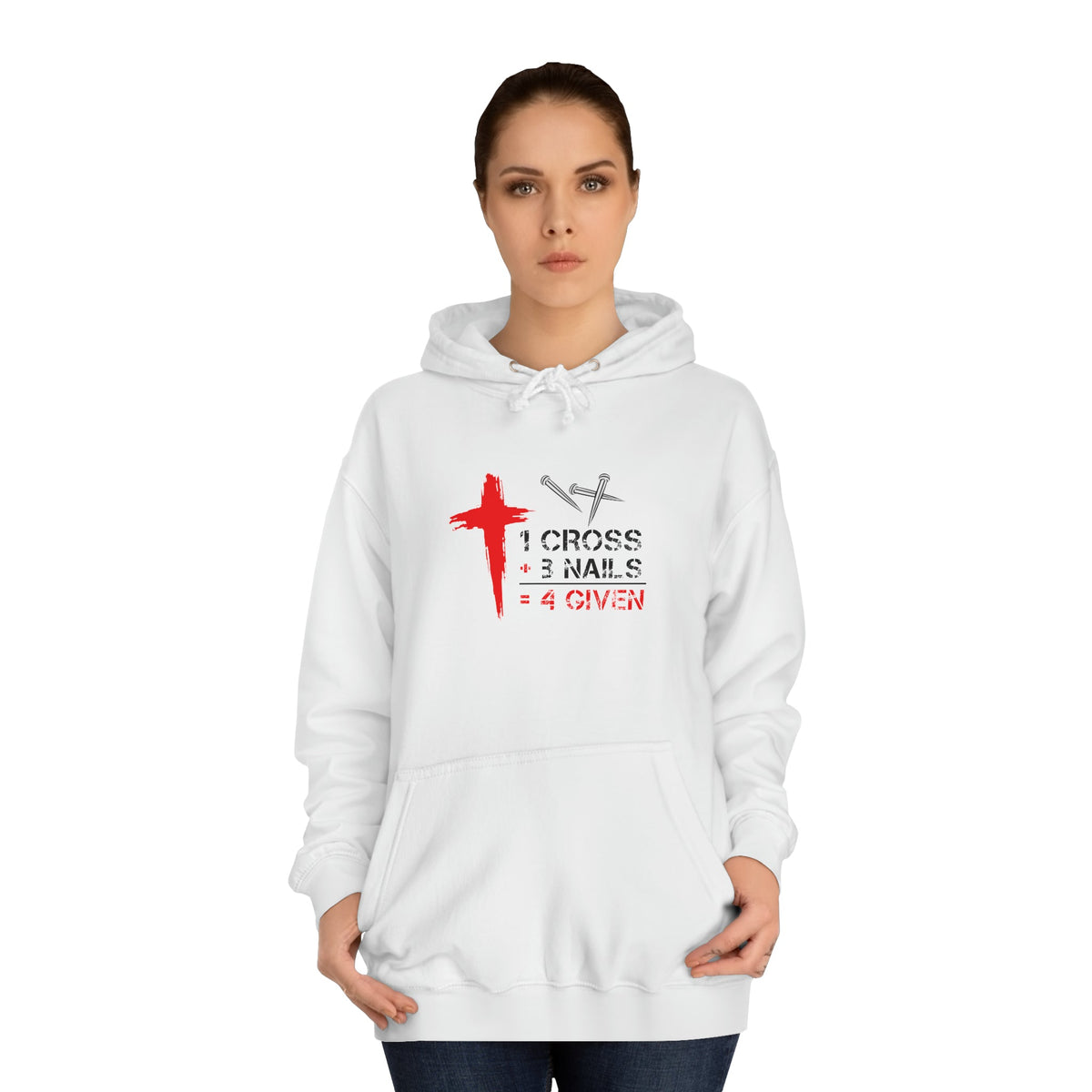 1Cross 3Nails 4Given Unisex Hoodie Printify