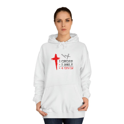 1Cross 3Nails 4Given Unisex Hoodie Printify