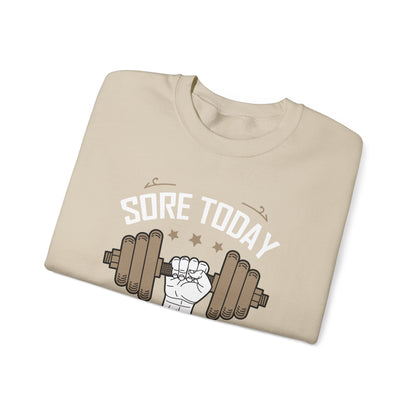 Sweat-shirt unisexe Sore Today Strong Tomorrow 