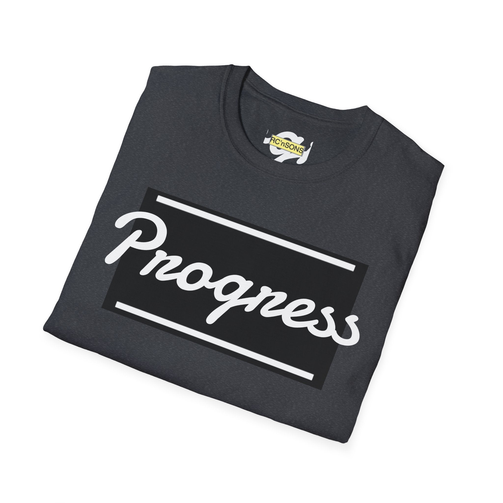 Motivational Unisex Softstyle T-Shirt | Progress Tee, Gift for Teens, Casual Wear, Workout Shirt, Inspirational Apparel Printify