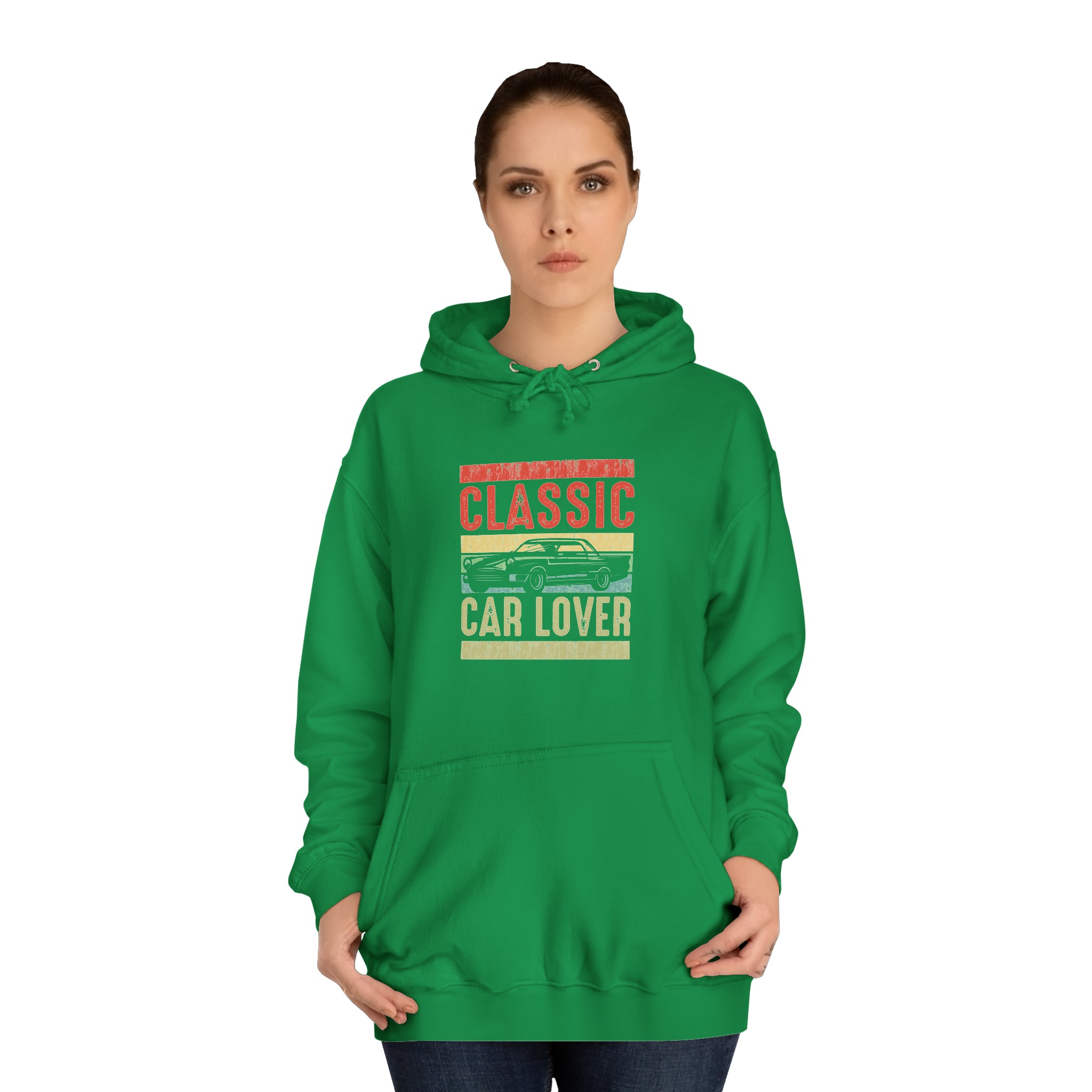 Sweat à capuche unisexe pour amoureux des voitures classiques 