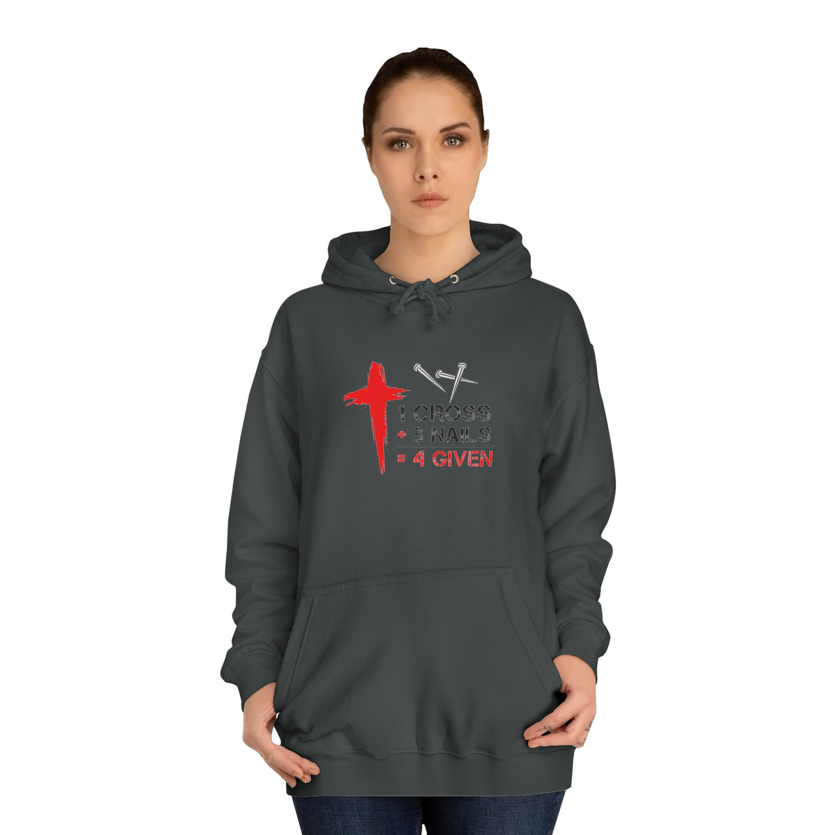 1Cross 3Nails 4Given Unisex Hoodie Printify