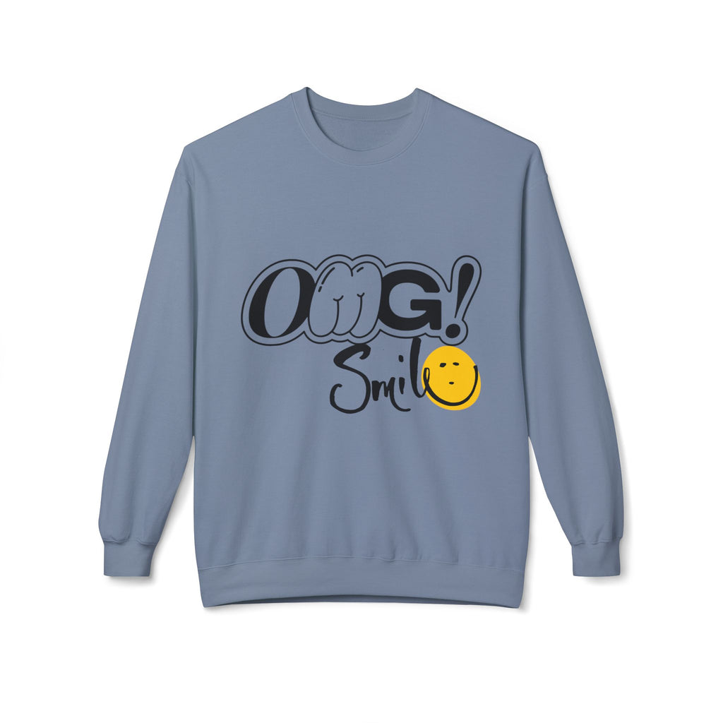OMG!Smile Softstyle  Crewneck Sweatshirt