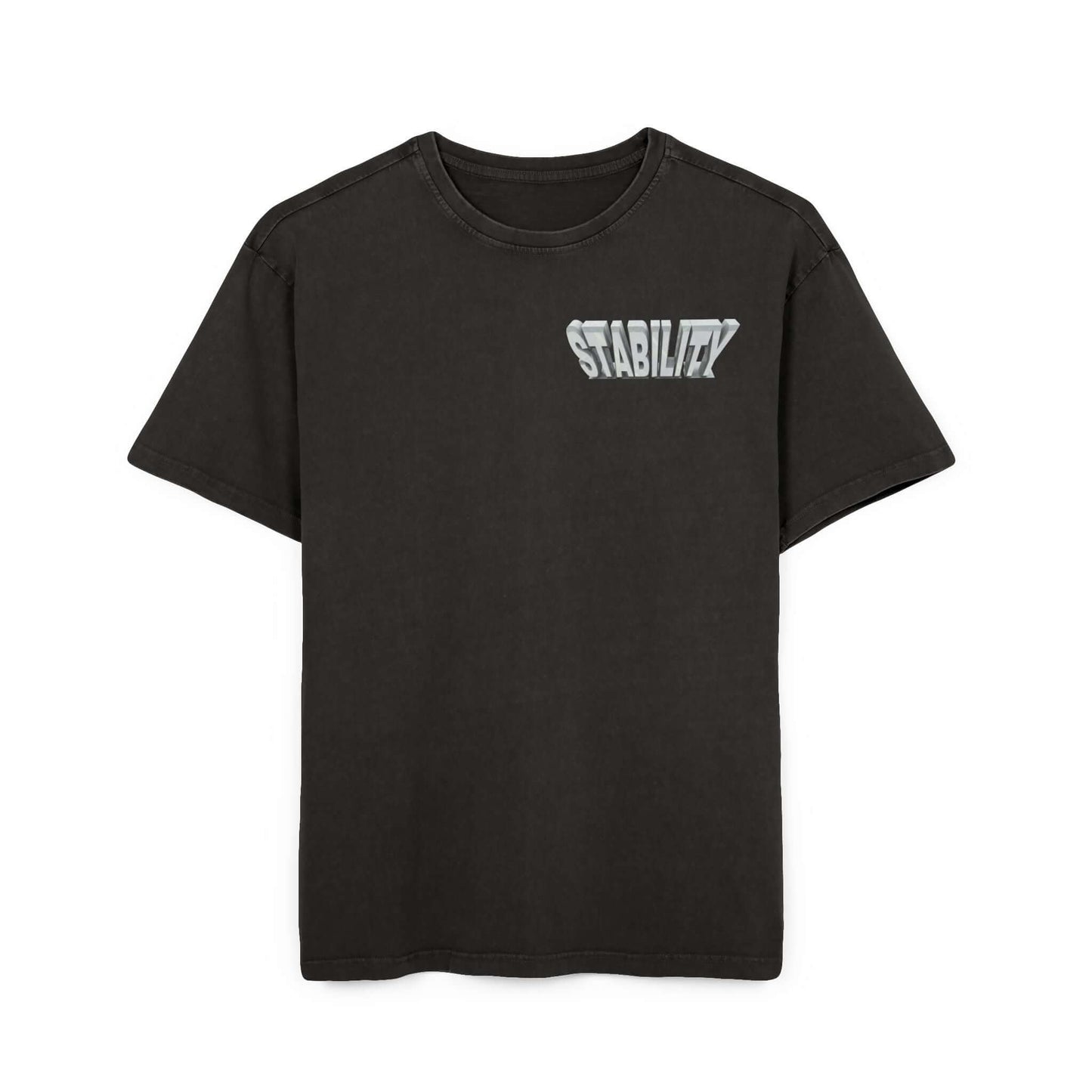 Oversize Tee Stability Acid Washed Men's Shirt