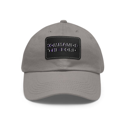 Dad Hat - Kommands The Lord Leather Patch Cap