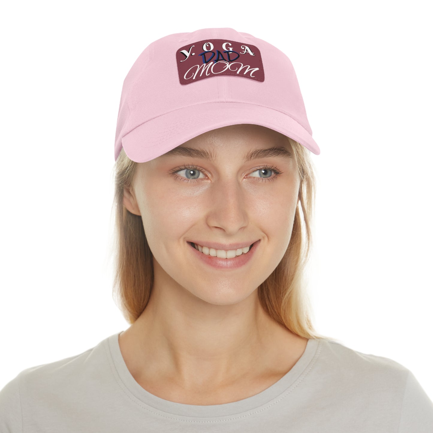 Yoga Dad Hat with Leather Patch - Casual Style for Active Parents