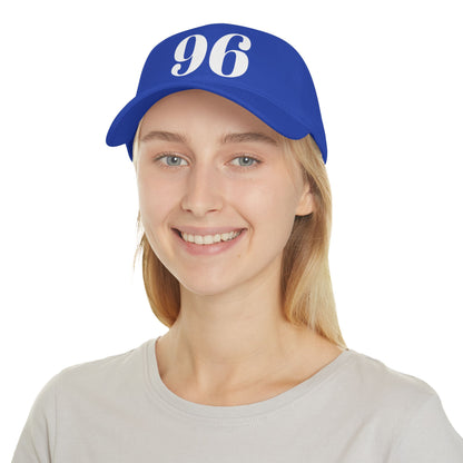 Vintage Red Baseball Cap with Bold '96' Design | Casual Sportswear