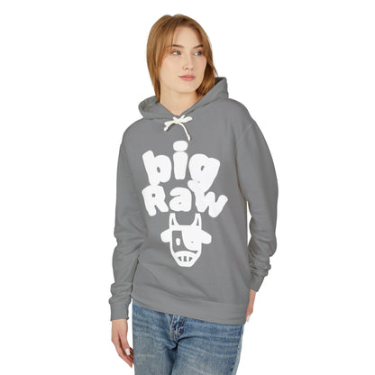 Big Raw Unisex Lightweight Hooded Sweatshirt - Cozy Casual Wear, Perfect for Everyday Use, Gift for Friends, Trendy Hoodie