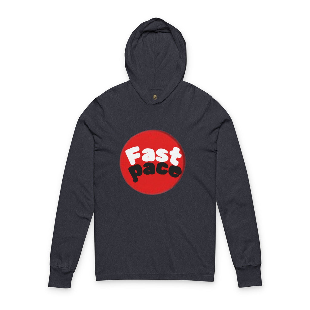 Fast Pace Unisex Hooded Long Sleeve Tee - Casual Wear, Sports Apparel, Gift for Athletes, Active Lifestyle, Workout Clothes Printify