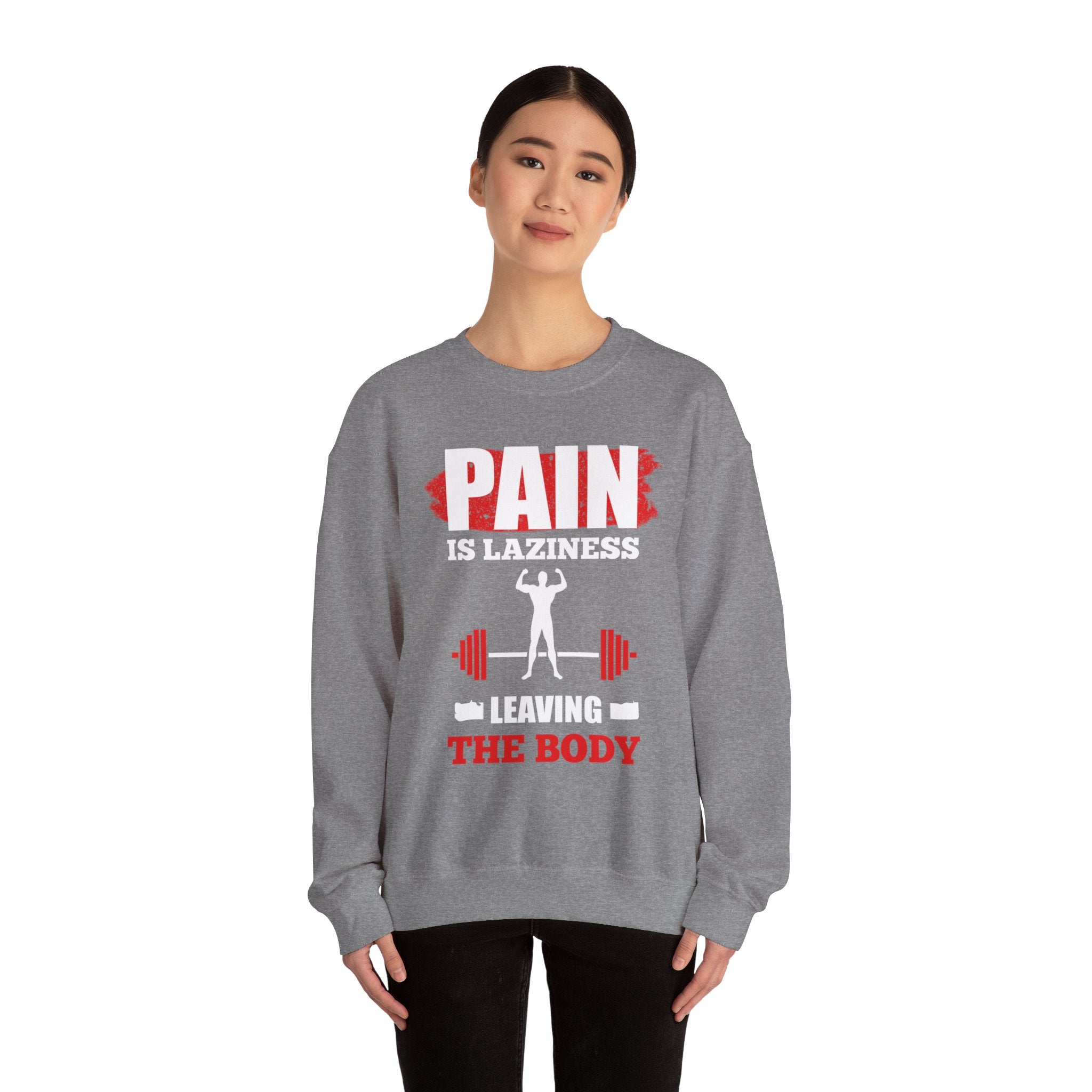 La douleur est la paresse Sweat-shirt unisexe 
