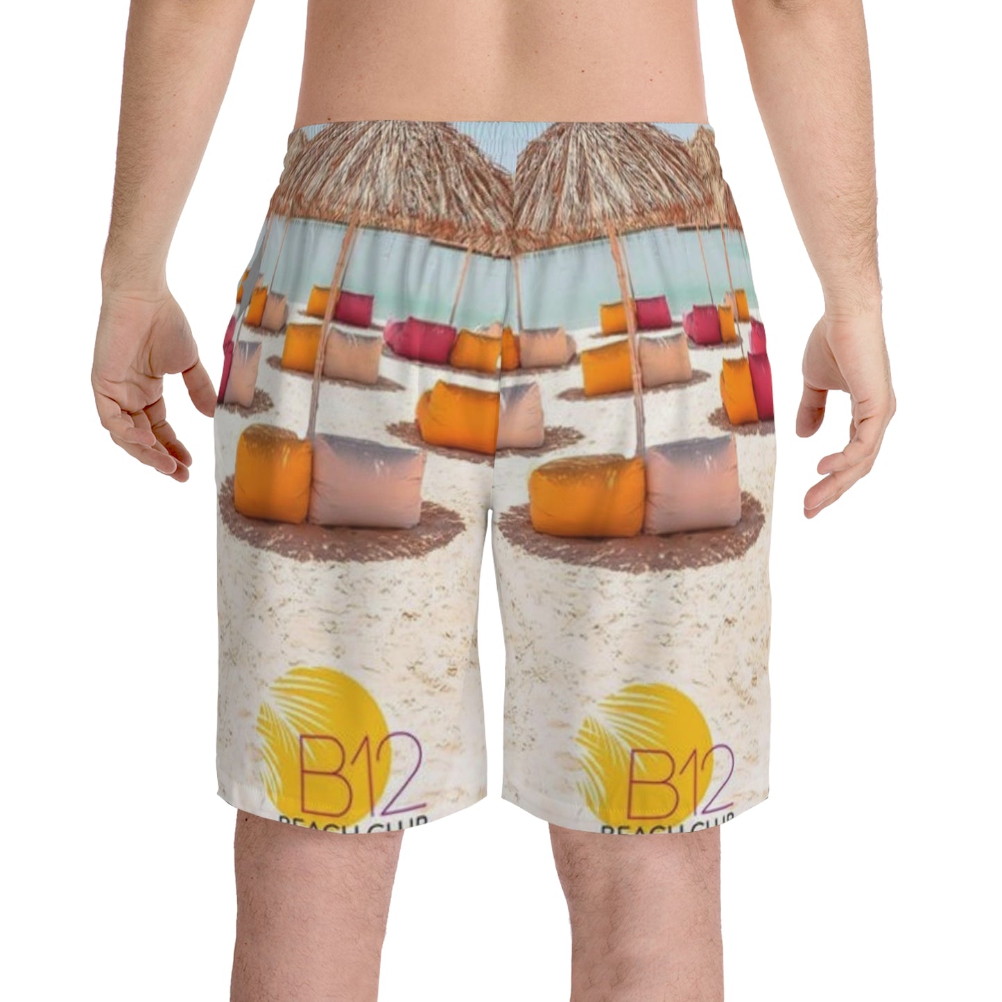 Men's Elastic Beach Shorts (AOP)