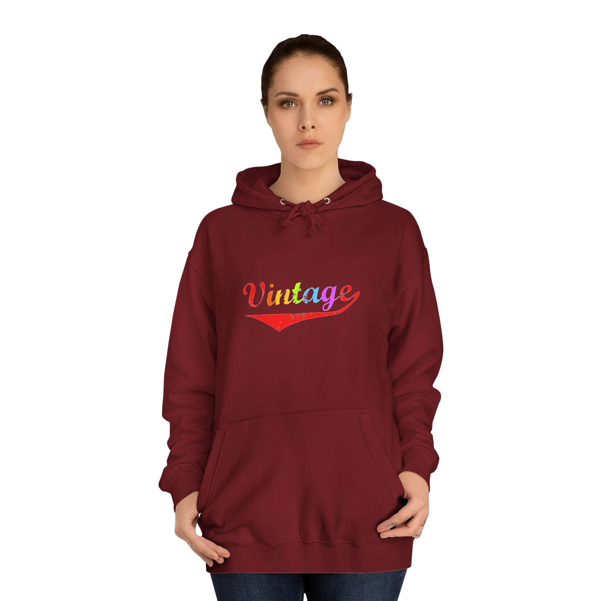 Sweat à capuche unisexe vintage 