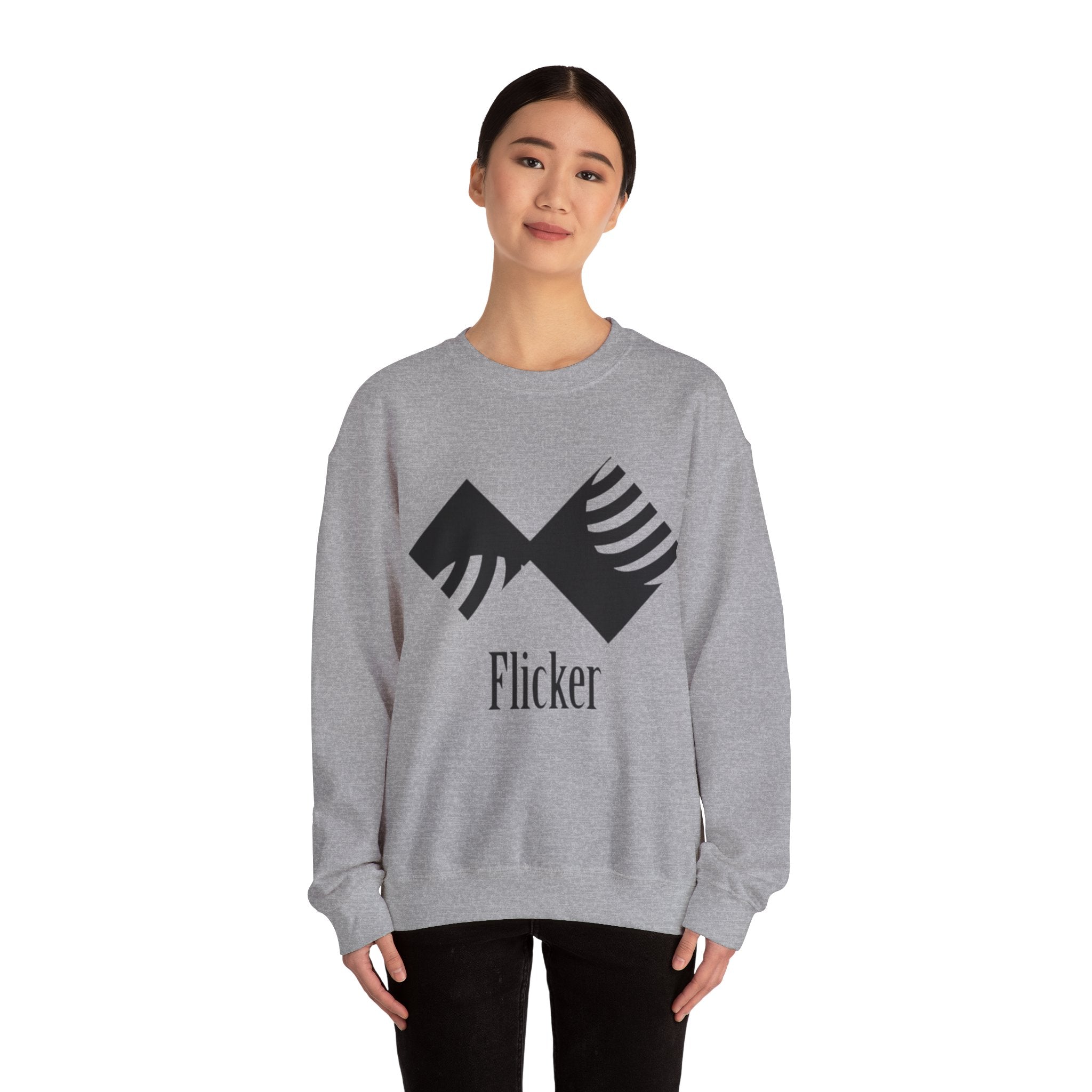Flicker Unisex Heavy Blend Crewneck Sweatshirt - Cozy and Stylish