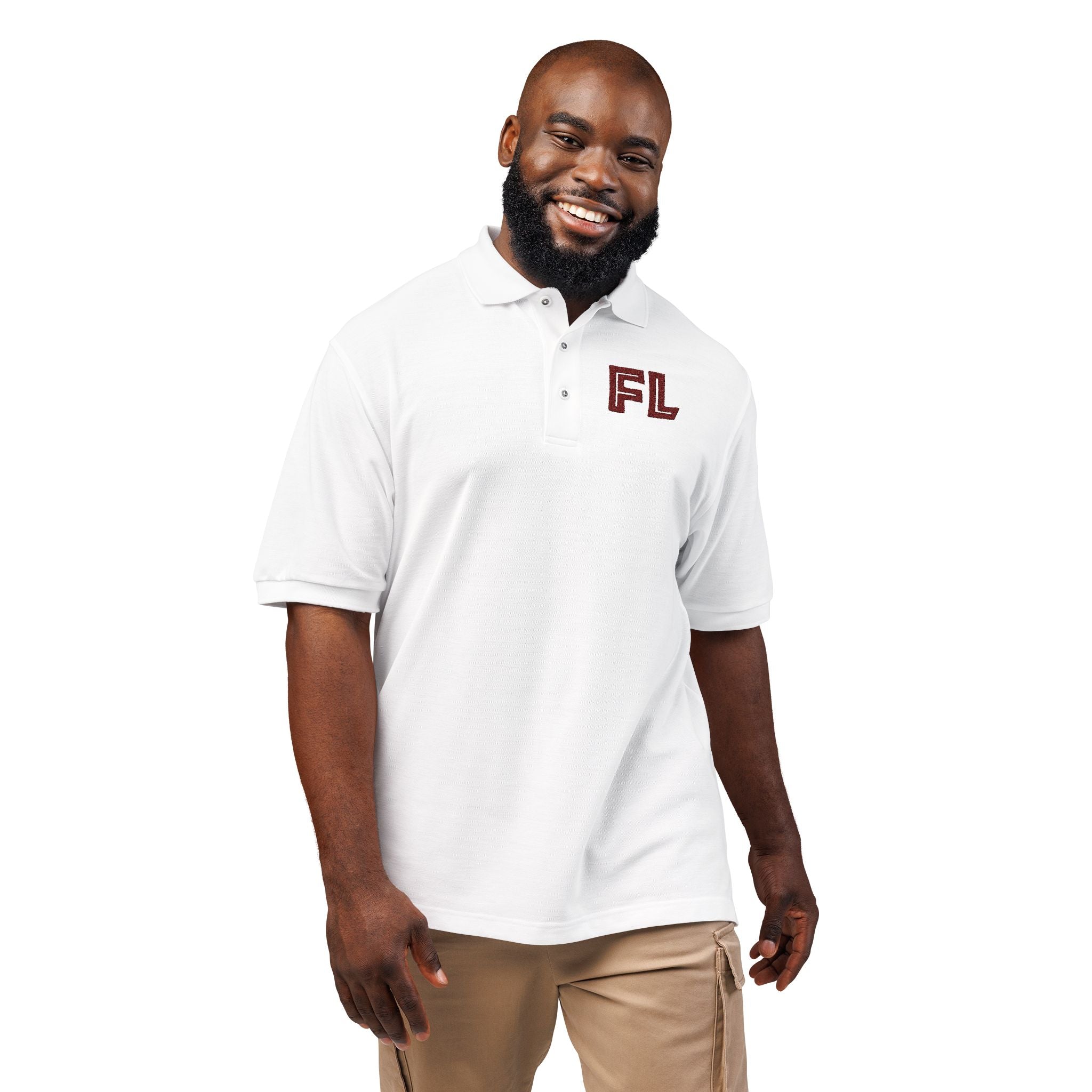 Stylish Embroidered Unisex Polo Shirt, Casual Wear, Gift for Him/Her, Summer or Holiday Fashion, Comfortable Polo Tee