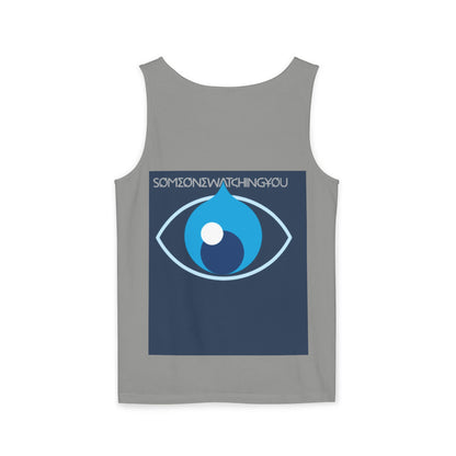 Tank Top Watching You Unisex Garment-Dyed