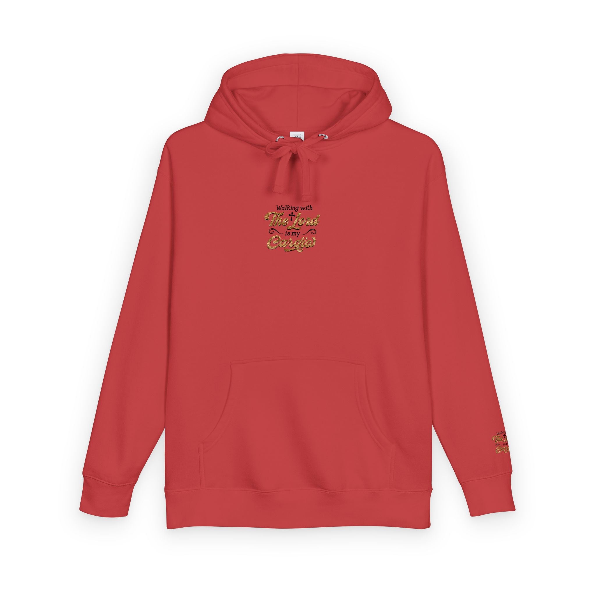 Religious Fleece Hoodie - Walking with the Lord