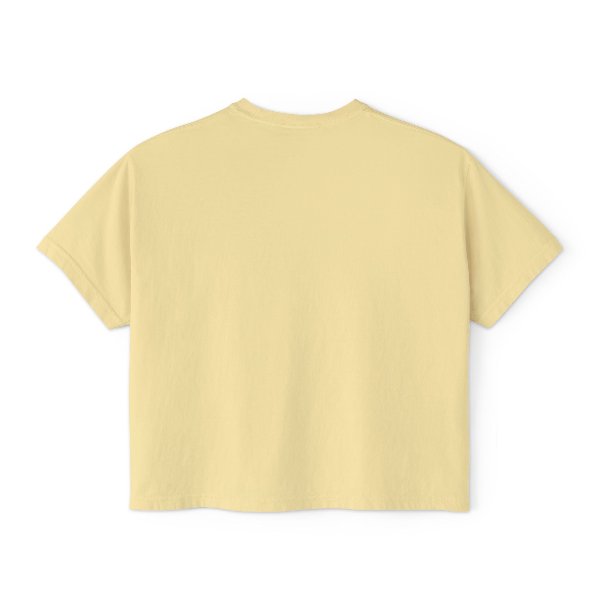 Women's Boxy Tee - 'EYES wideopen' | Casual Tee, Gift for Her, Relaxed Fit Top, Everyday Wear, Trendy Apparel Printify
