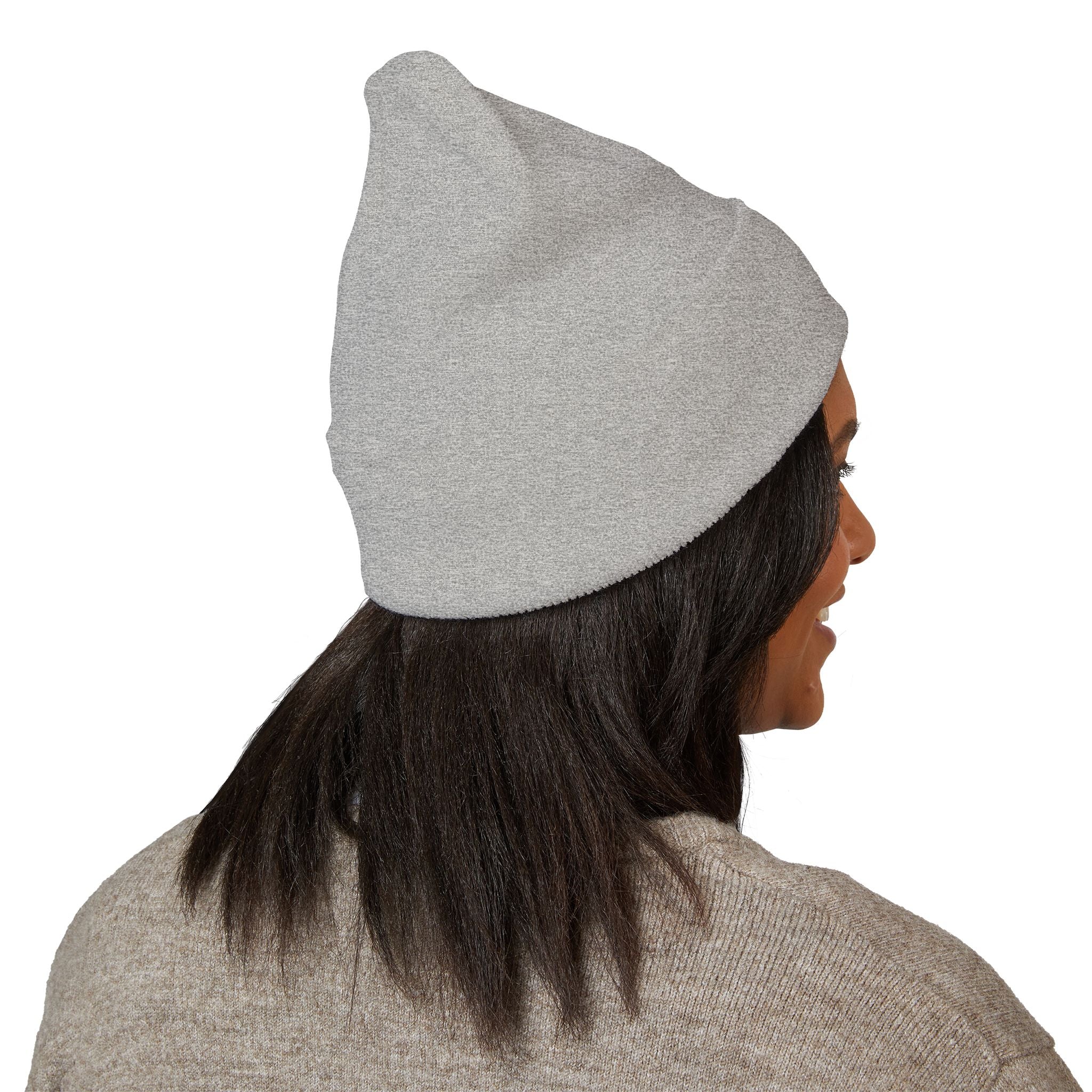 Beanie Hat Cat Design Embroidery