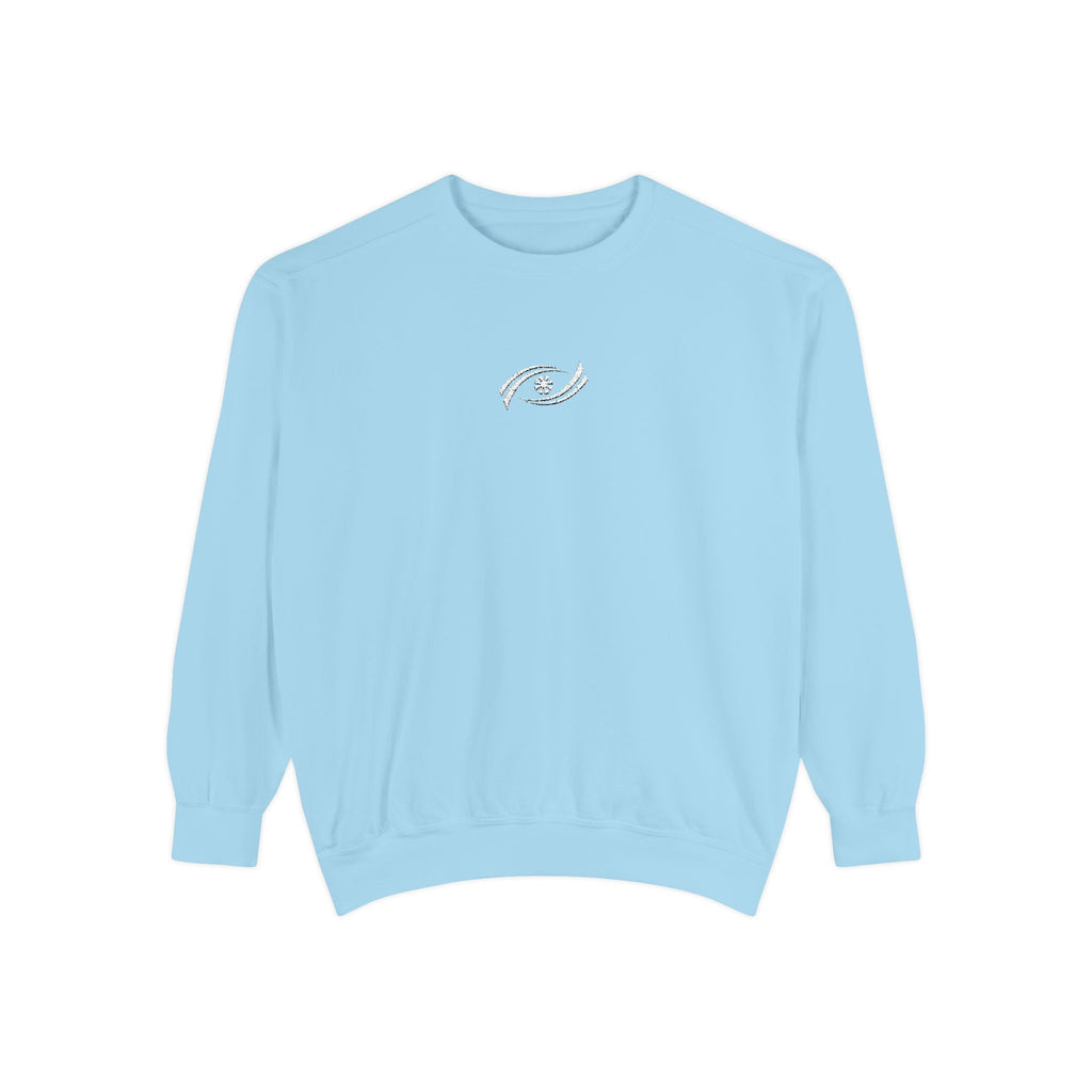 Garment-Dyed Sweatshirt, Cozy Unisex Pullover, Casual Comfortable Sweater, Perfect for Relaxing, Gift Idea for Friends and Family Printify