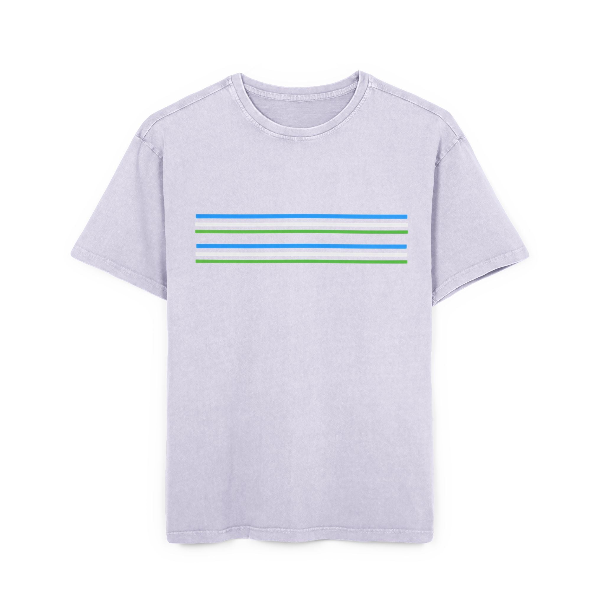 Oversize Tee with Bold Lines