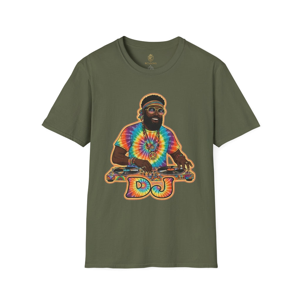 Unisex T-Shirt DJ Tie Dye Shirt Printify