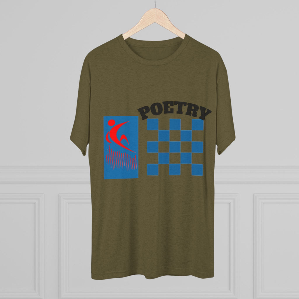 Poetry Inspired Unisex Tri-Blend Crew Tee - Soft Casual Wear for Artistic Souls, Perfect for Poetry Lovers, Gift for Writers, Creative [...] Printify