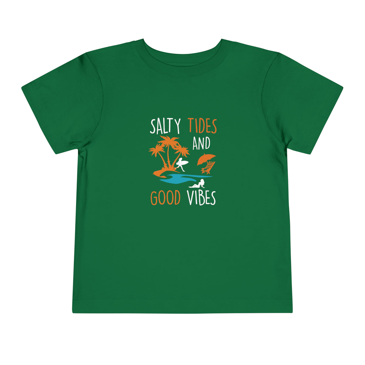 Salty Tides And Good Vibes Toddler Tee