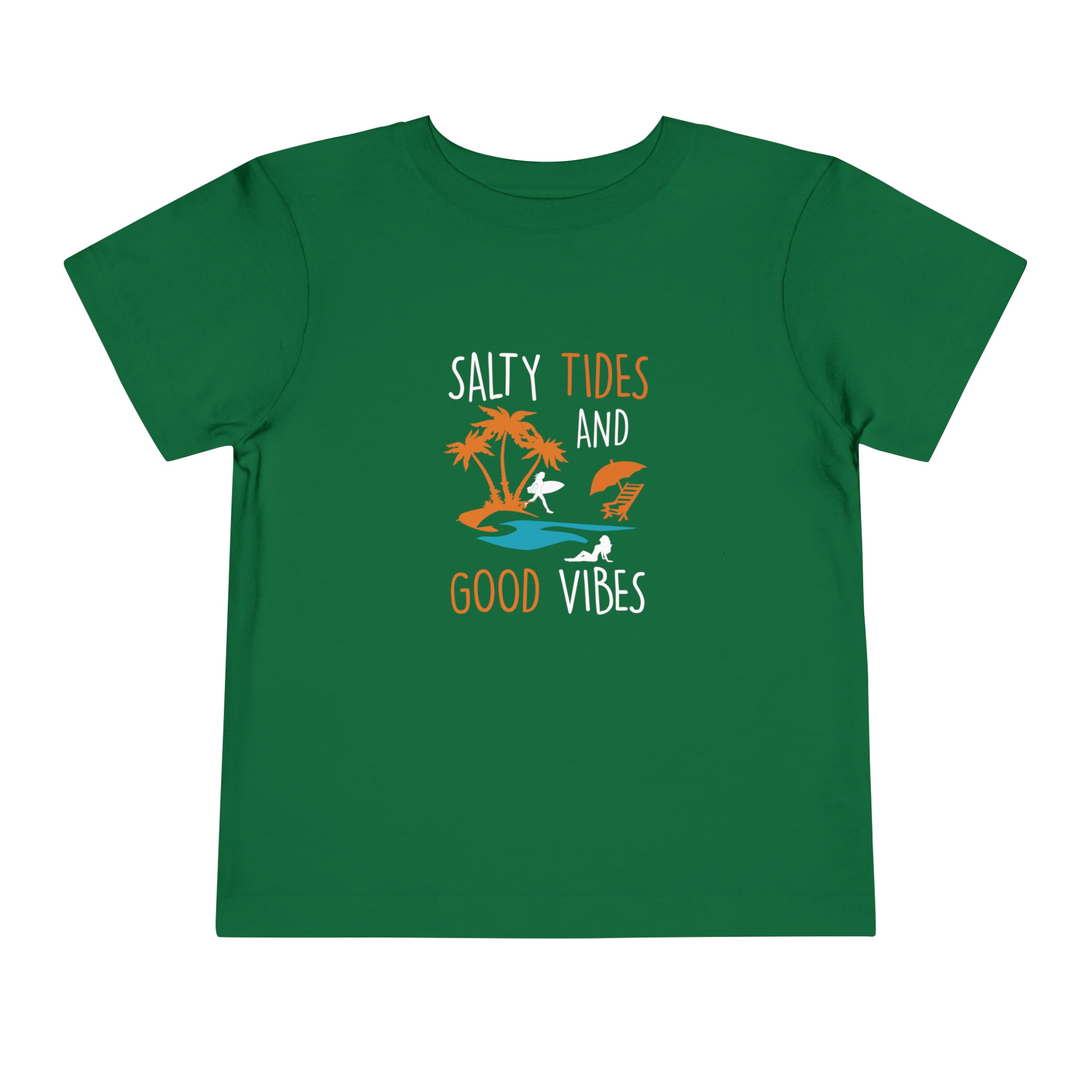 Salty Tides And Good Vibes Toddler Tee