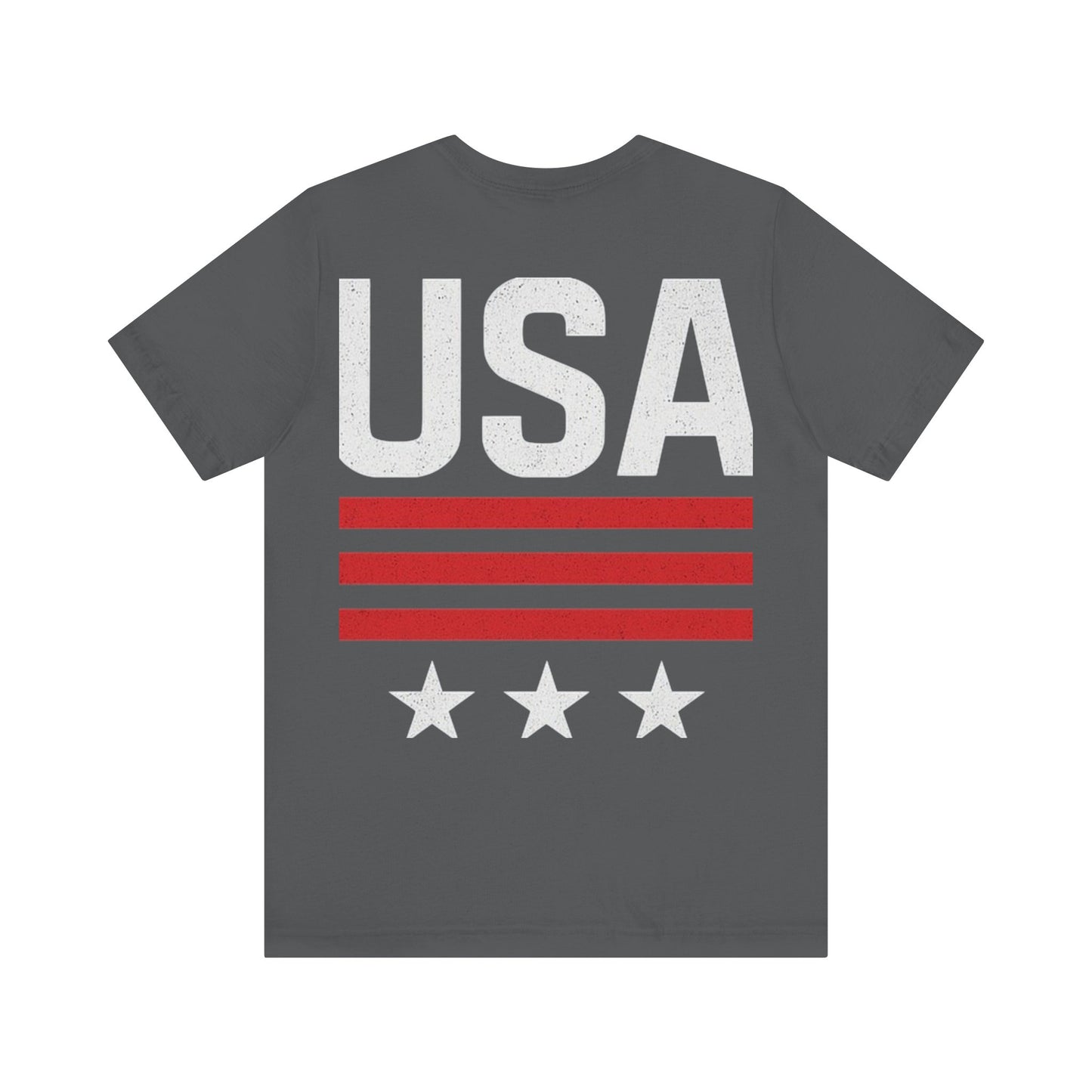 Patriotic USA Tee, Unisex Short Sleeve T-Shirt, July 4th Celebration Shirt, American Pride Apparel, Casual Summer Wear, Gift for Patriot