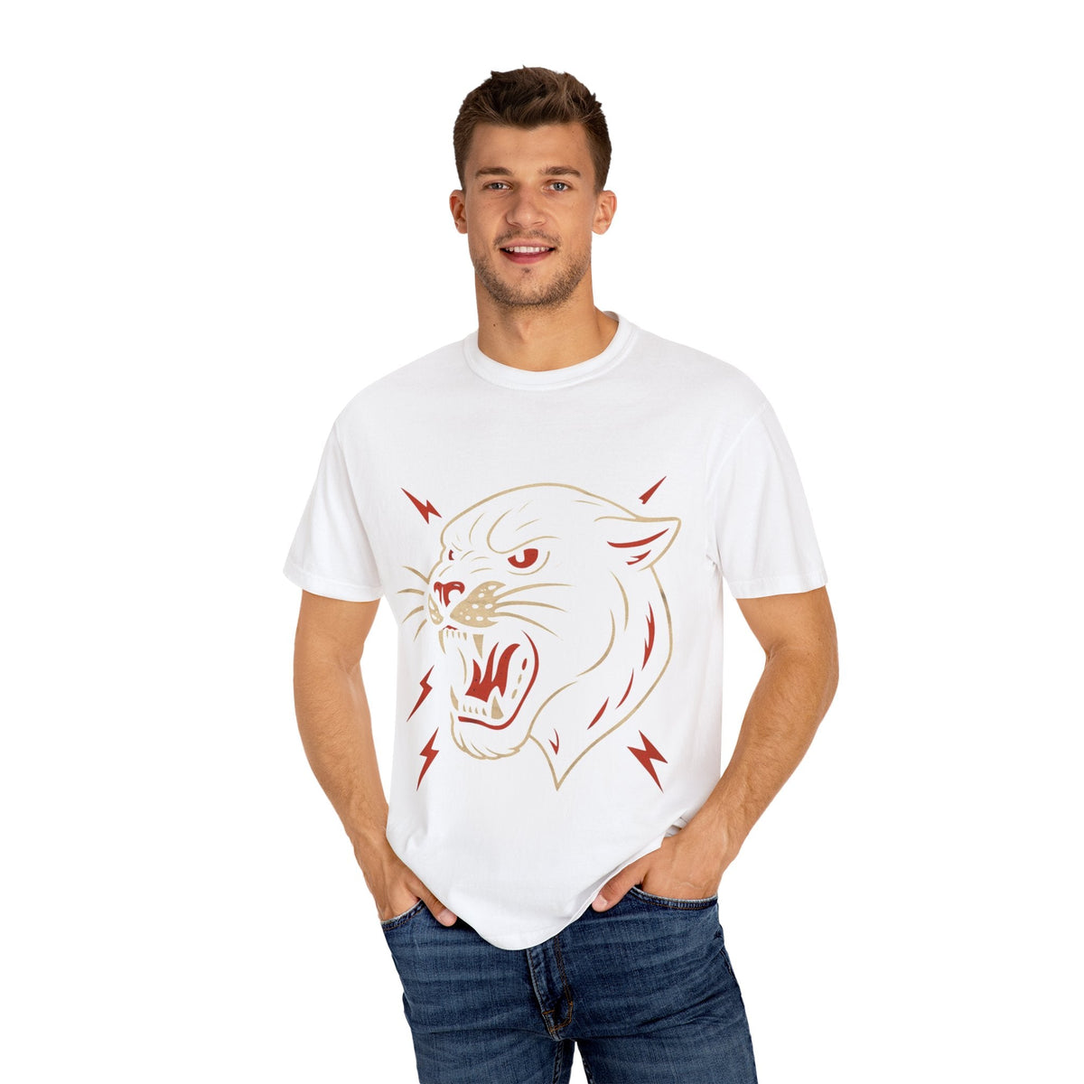 Roar Garment-Dyed T-shirt Printify