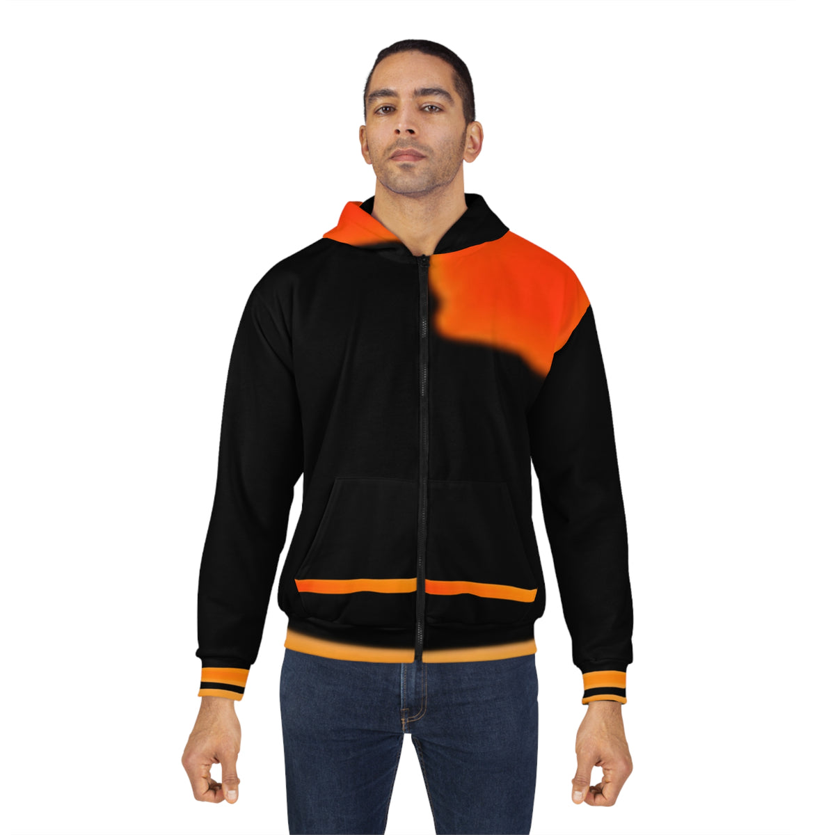 Graphic Unisex Zip Hoodie