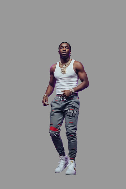 Blessed Athletic Joggers — 'Blessed' All-Over Print Joggers