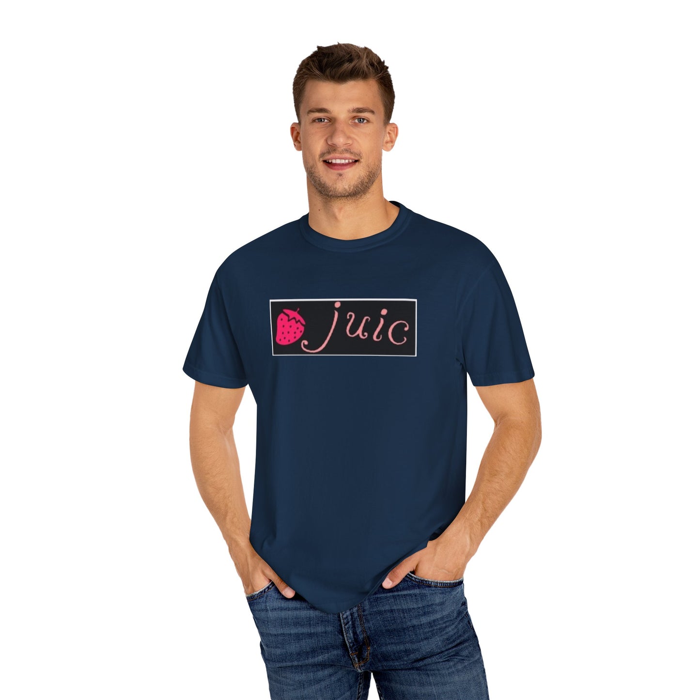 Strawberry JUIC Unisex T-Shirt, Cute Graphic Tee, Summer Apparel, Gift for Fruit Lovers, Trendy Fashion, Casual Wear