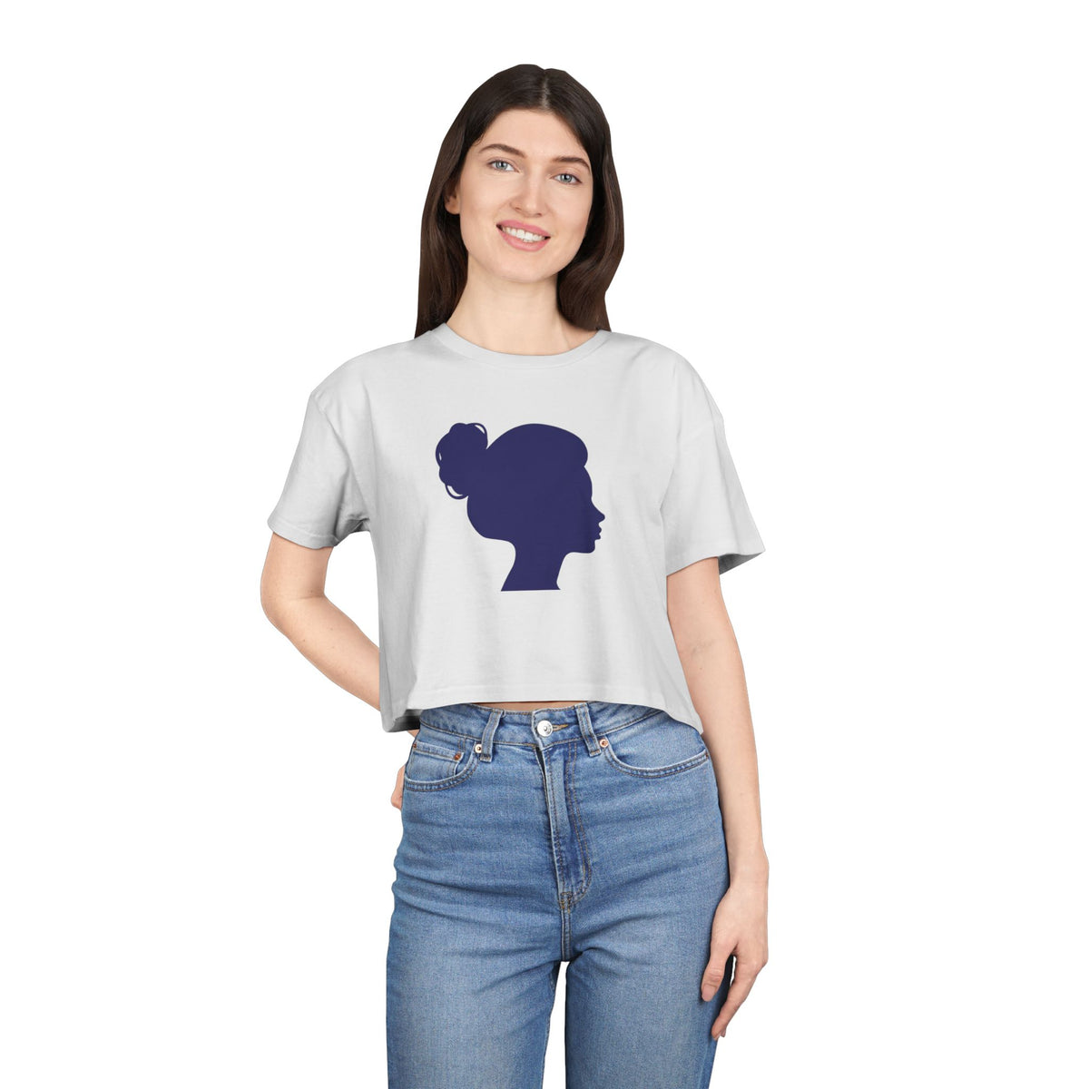 RCNSONS Women's Crop Silhouette Tee