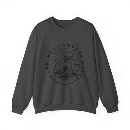 Le bonheur vient par vagues Sweatshirt 