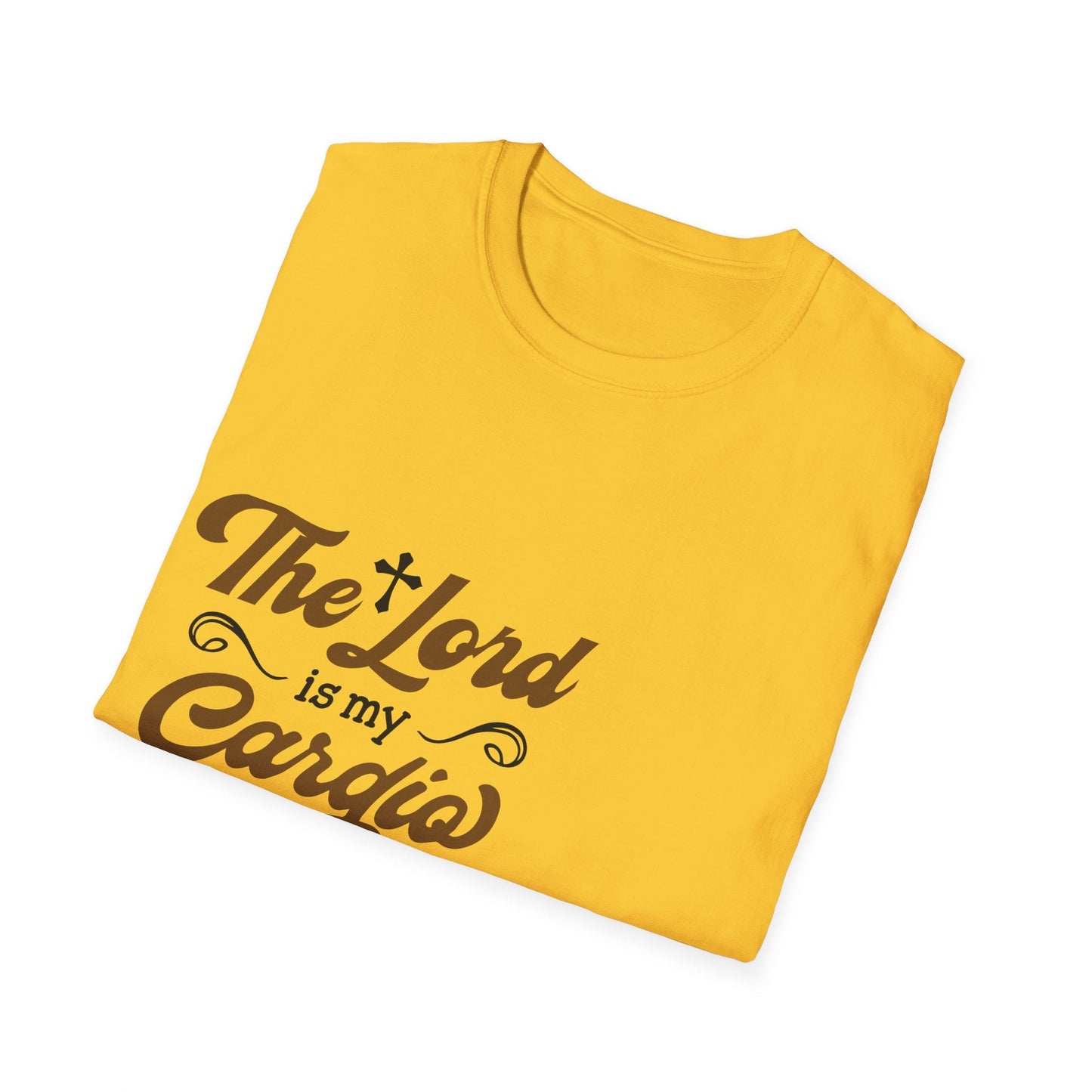 Faith-Inspired Unisex T-Shirt, The Lord is My Cardia, Christian Apparel, Spiritual Gift, Everyday Comfort Wear, Perfect for Church, [...] Printify