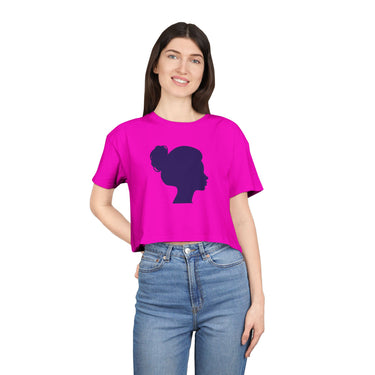 RCNSONS Women's Crop Silhouette Tee