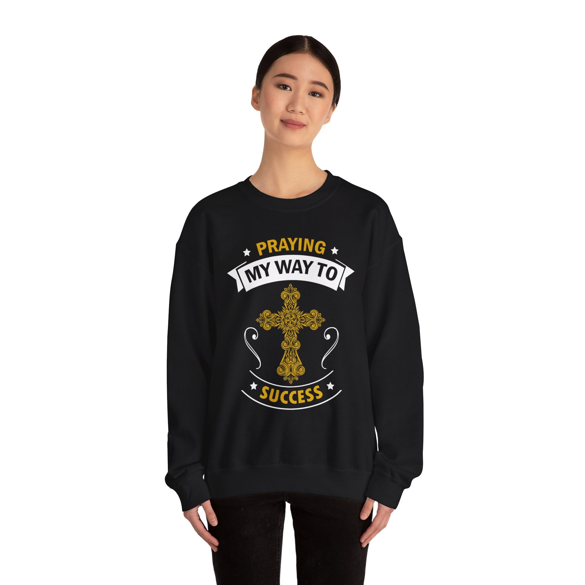 Prier mon chemin vers le succès Sweat-shirt unisexe 