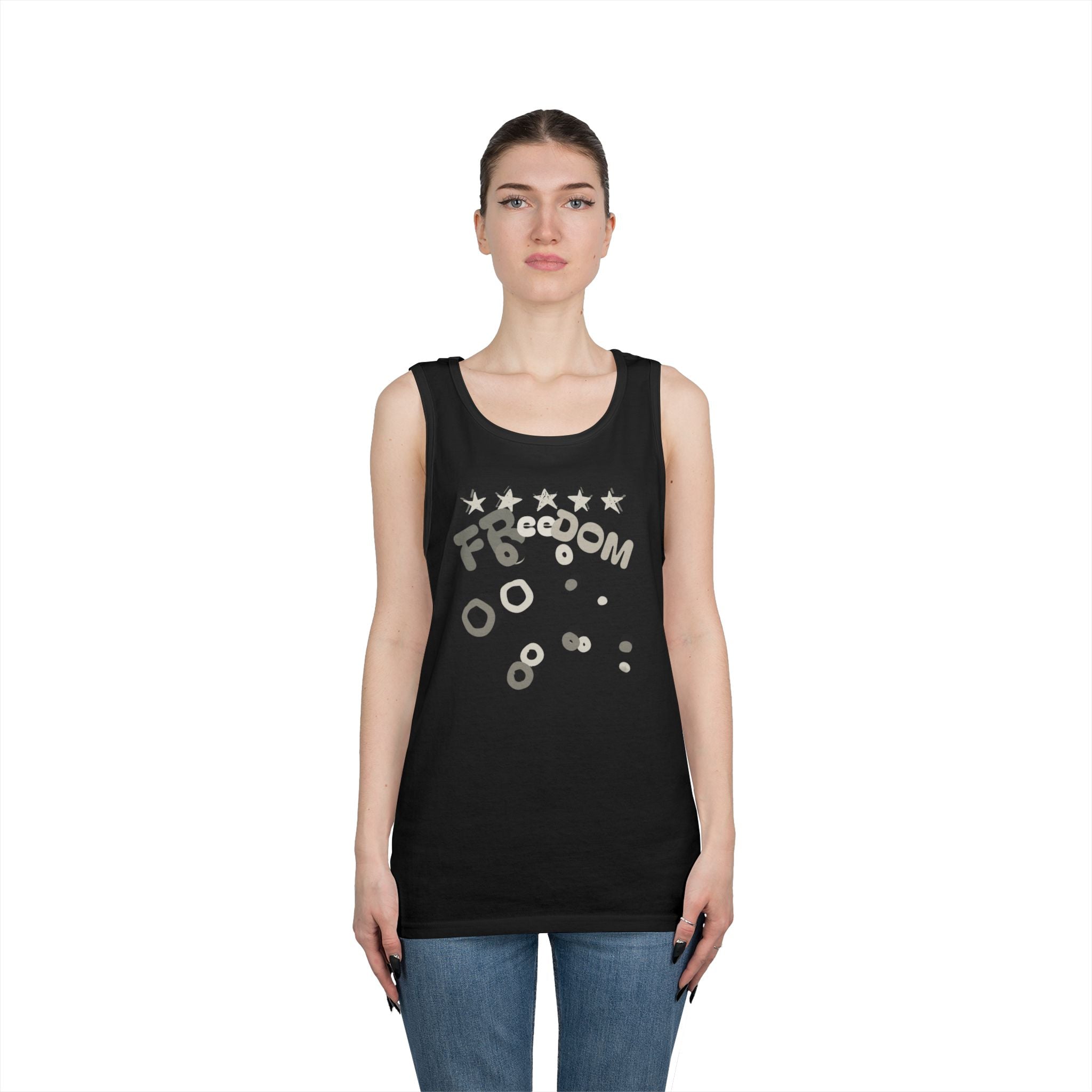 Heavy Cotton Tank Top-Freedom