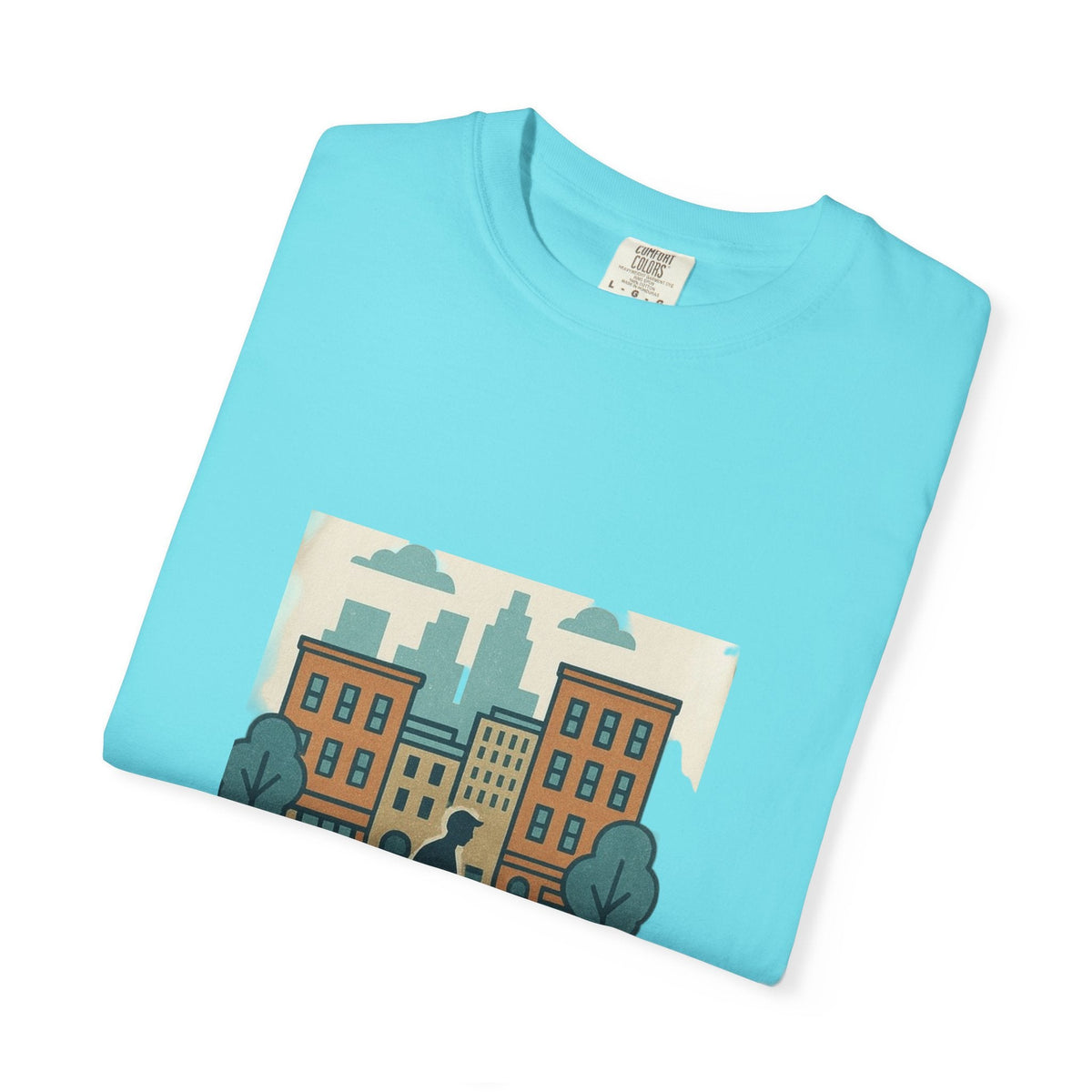 City Walk Unisex Garment-Dyed T-shirt, Urban Streetwear, Casual Fashion, Gift for City Lovers, Travel Enthusiast Apparel Printify