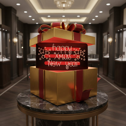 Happy Xmas & New Year Desk Mat Printify