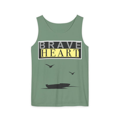 Brave Heart Tank Top | Unisex Garment-Dyed Tee
