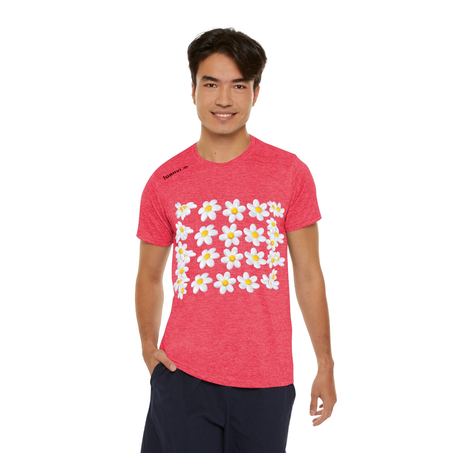 Men's Sports GLITTER ROSE T-shirt