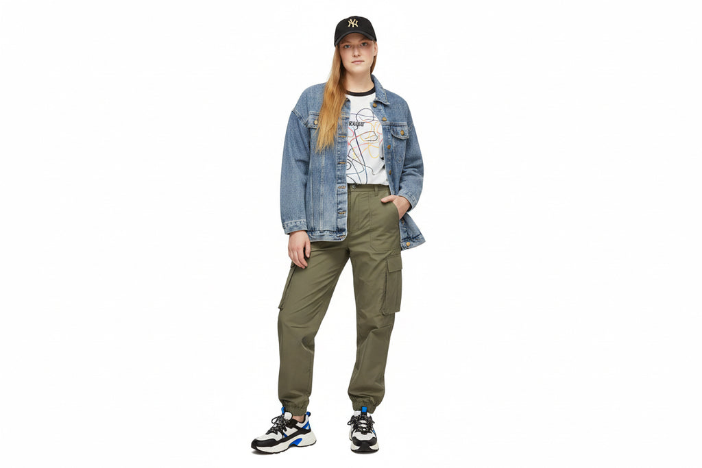 Nostalgic Women's Jacket, Vintage Denim  Statement Jacket