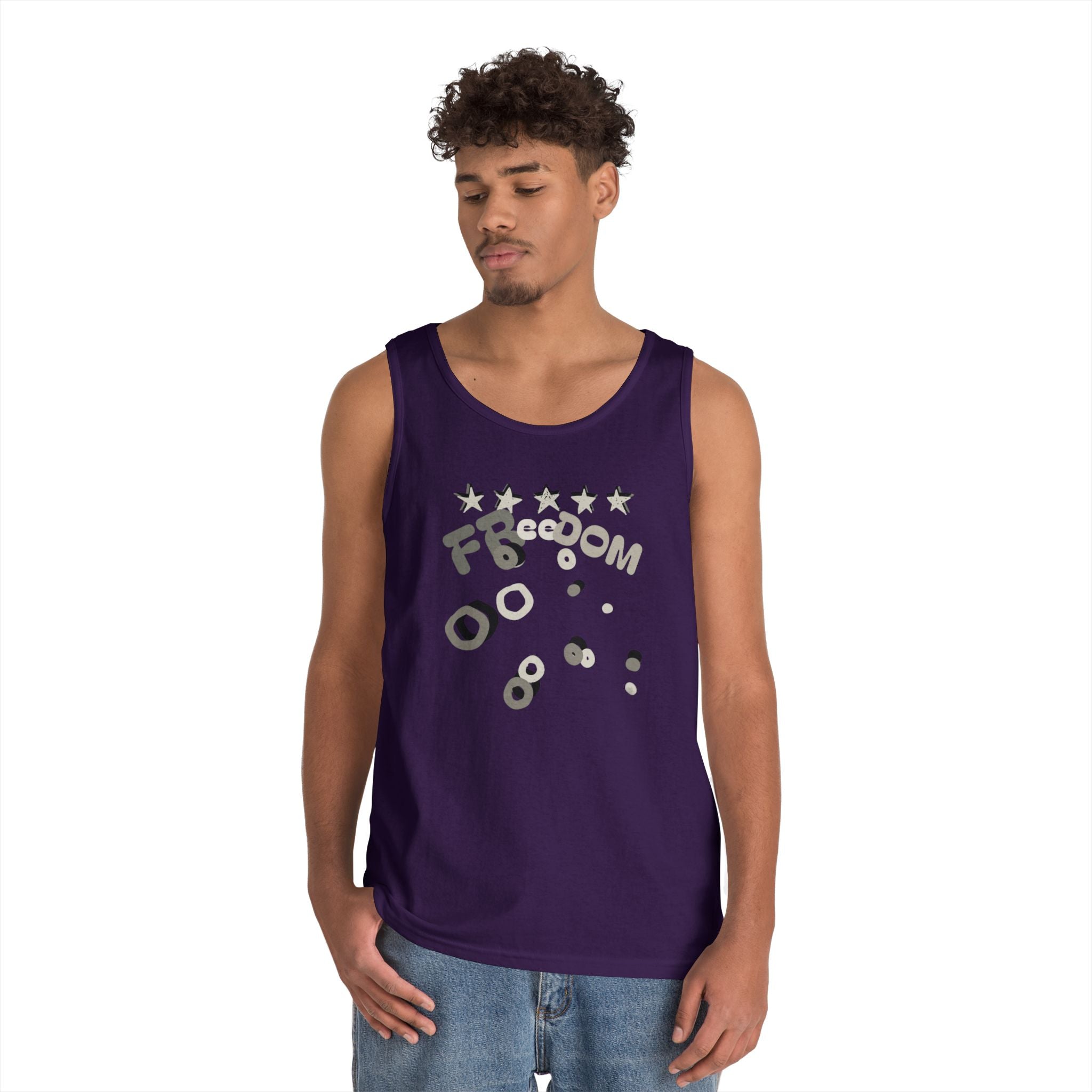 Heavy Cotton Tank Top-Freedom