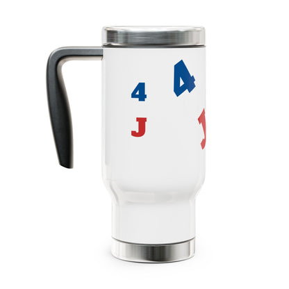 Vibrant Stainless Steel Travel Mug, Fun Coffee Tumbler for On-the-Go, Perfect for Gifts, Birthdays, and Road Trips Printify